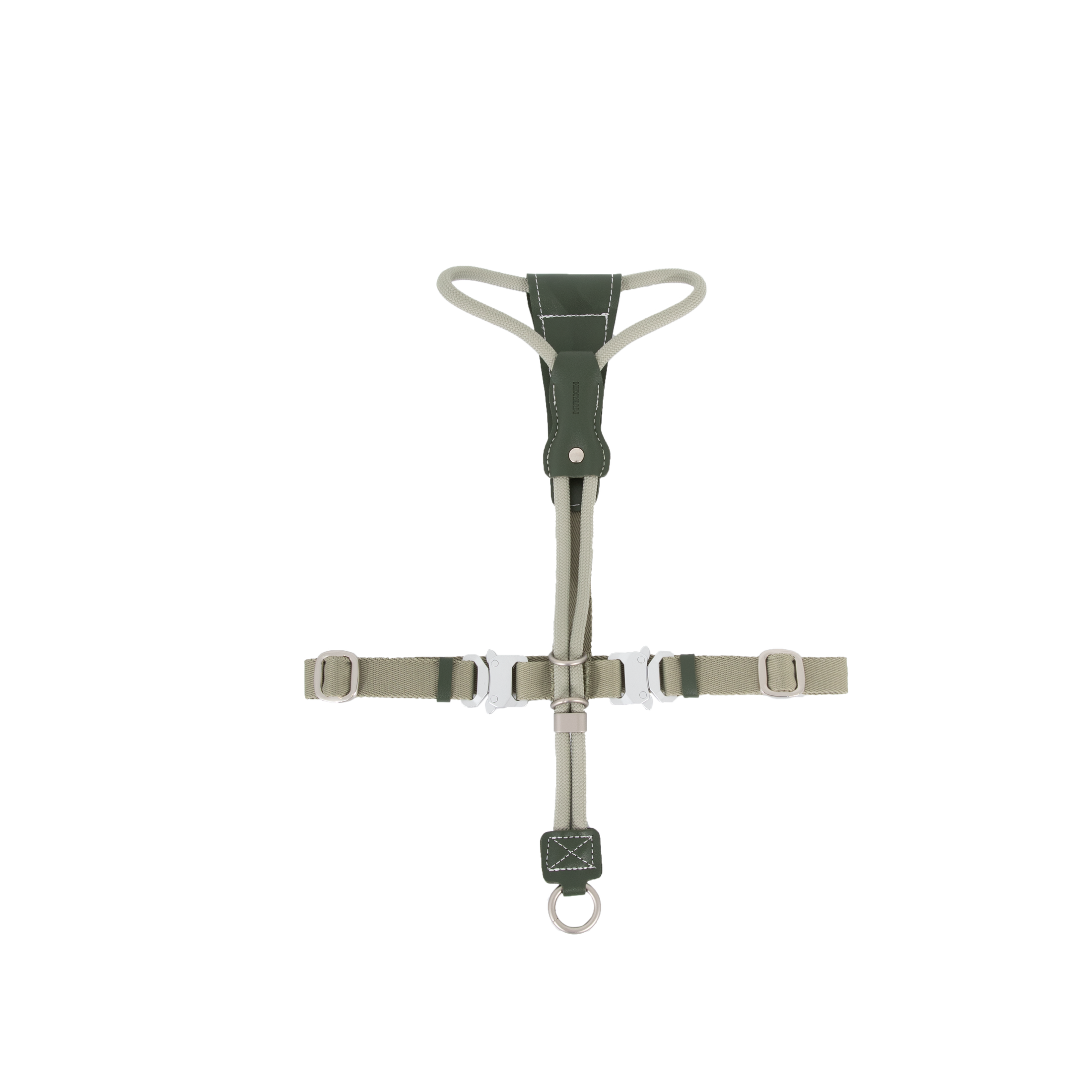 Leather Round Rope Dog Harness Set