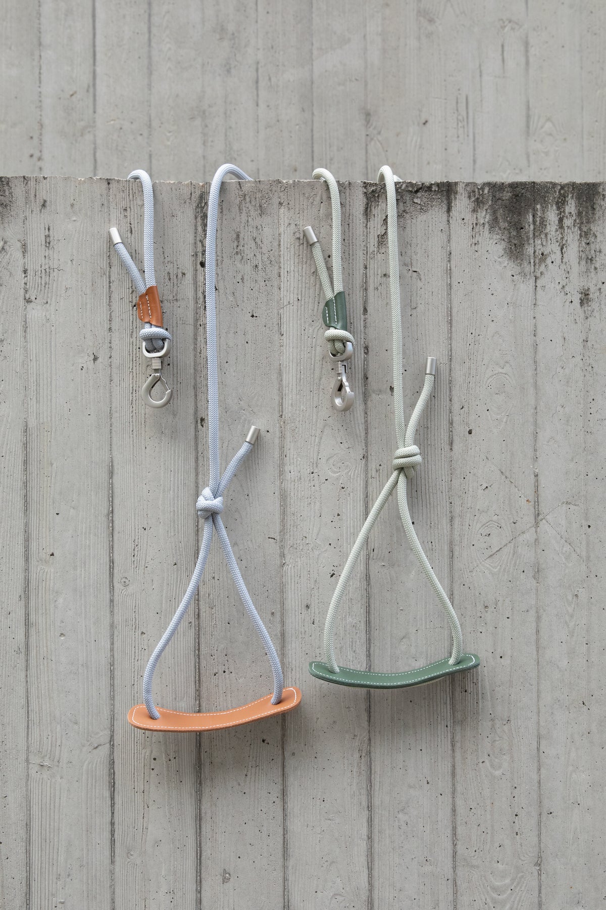 Leather Round Rope Dog Harness Set