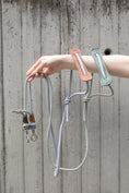 Load image into Gallery viewer, Leather Round Rope Dog Harness Set

