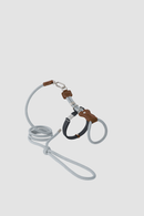 Leather Round Rope Cat Harness Set